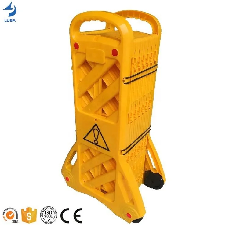High Quality Plastic Portable Road Traffic Retractable Fence Expandable Gate Road Safety Expandable Barrier