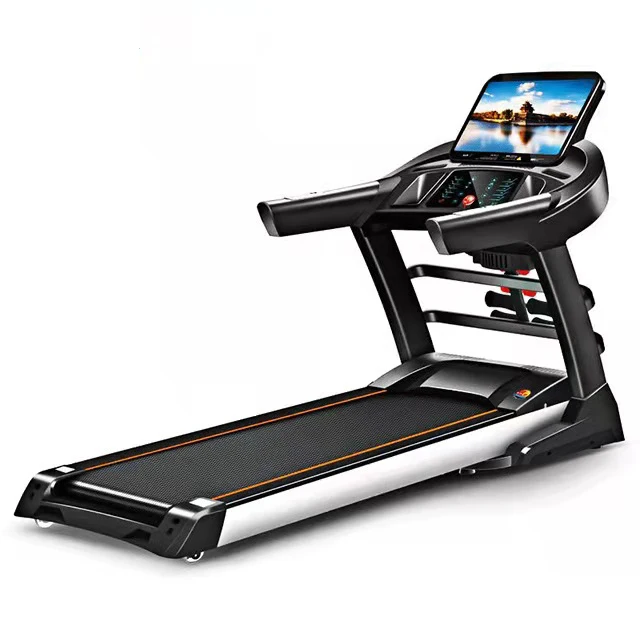 Gym Exercise Walking Running Machine Sport Foldable Treadmill China for Home Max Black Star Fitness Heart Auto Wireless Unisex