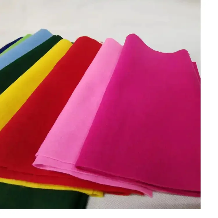 Color Felt Fabric For Billiard Table Sheet Polyester Felt Cloth