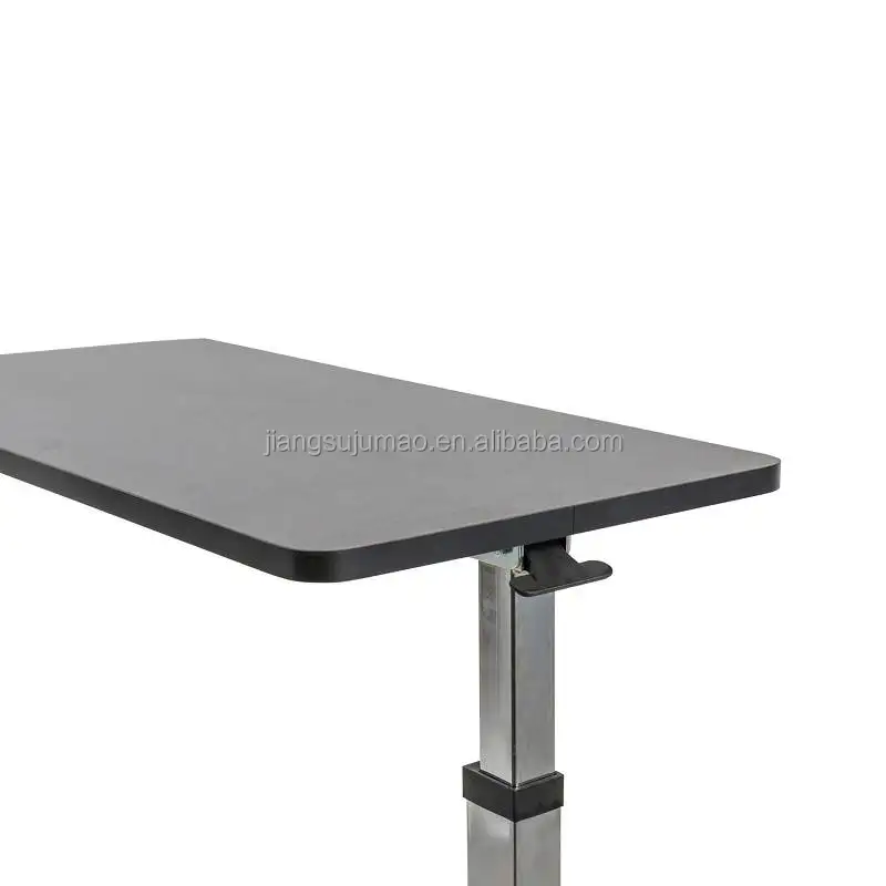 Wooden rotated table top Adjustable Rotating Hospital Over Bed Table Table for Hospital or Home Office or Bedroom Easy transport