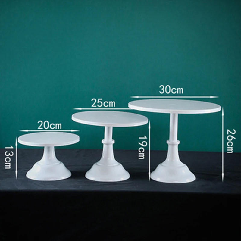 Metal Round Cake Decoration Stand Pedestal Dessert Holder Wedding Party Birthday Cake Stand