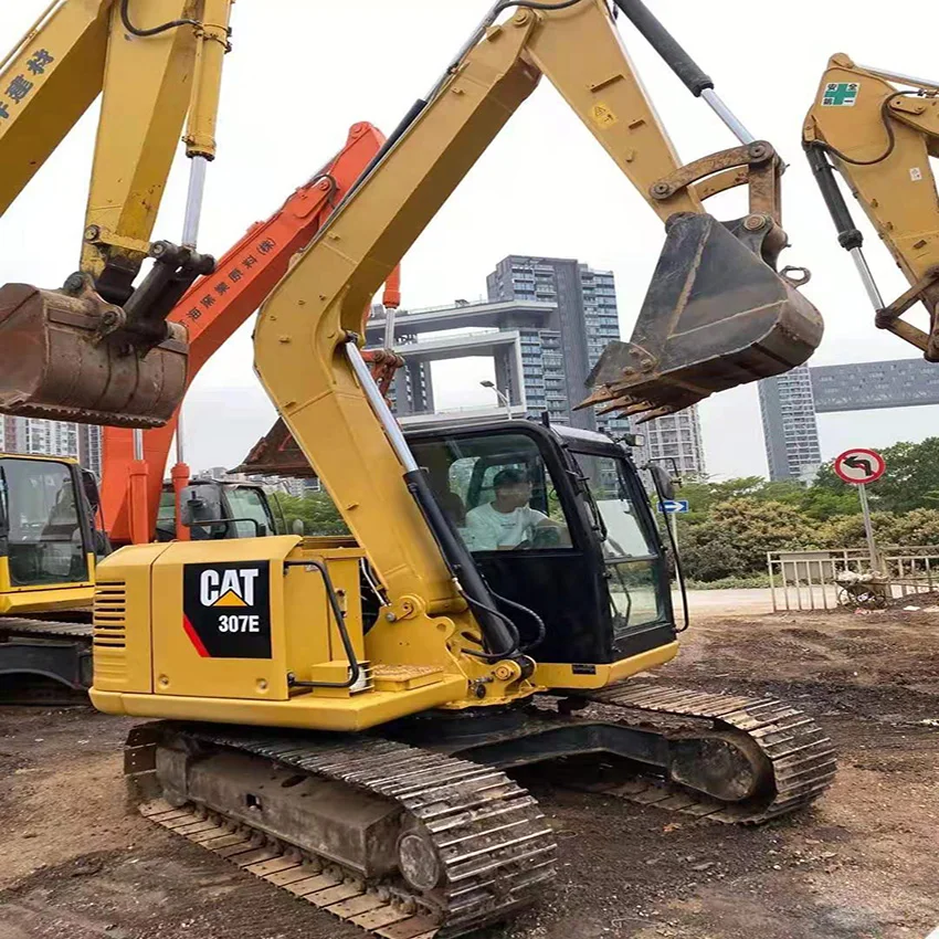 Низкая цена небольшой экскаватор-экскаватор Cat307E 307 307E2 307D Cat Crawler Second Hand машина разумная для продажи