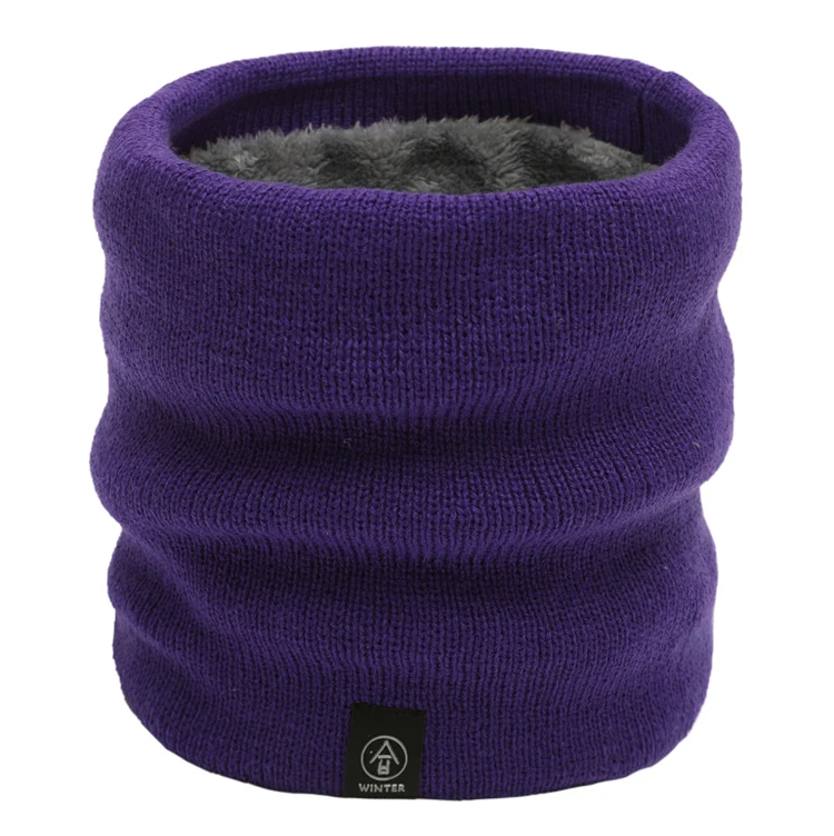 Factory Price winter warmer colorful Knitted Multifunctional Bandanas Neck Gaiter Fleece