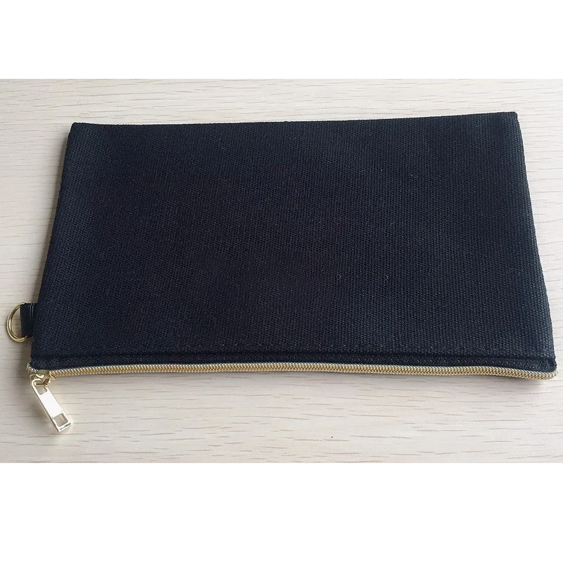 custom printed cotton canvas Cosmetic Toiletry Bag