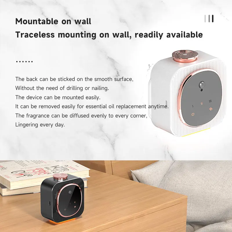 Type-C Usb Smart Human Body Induction Lamp Wireless Led Night Light Rechargeable Battery Powered Waterless Scent Diffuser