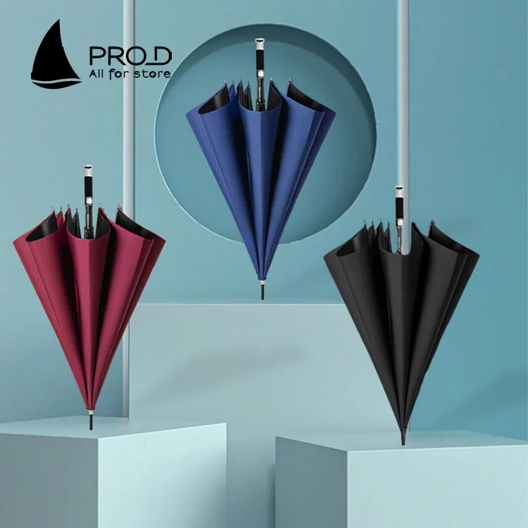 outdoor Self-folding Clear Umbrella vinyl sunshade Triple folding umbrella chinese umbrella