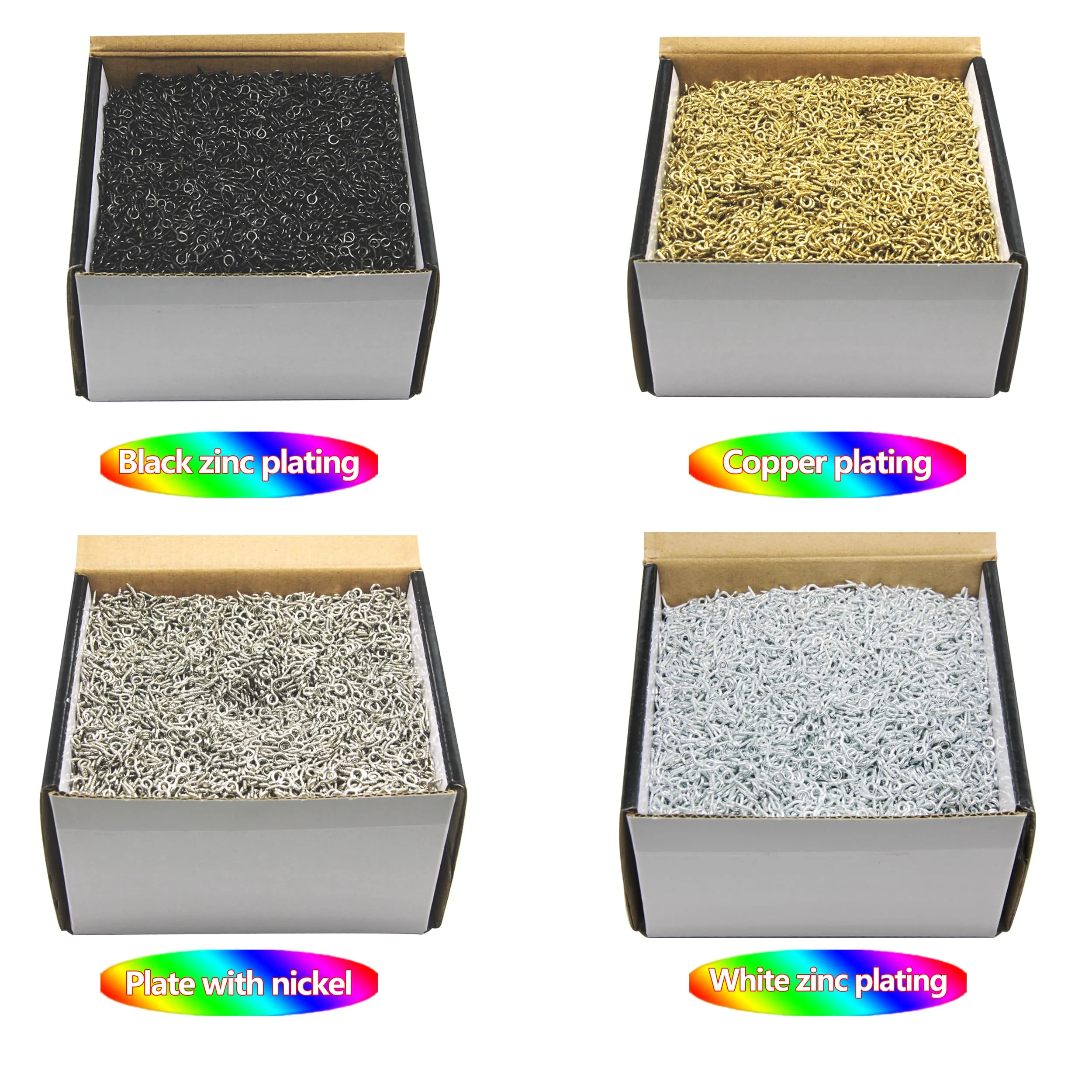 10.5mm/0.43Iinch eyelet screws tiny jewelry eye screws eyehooks small screw eyes for picture frames craft eye hook