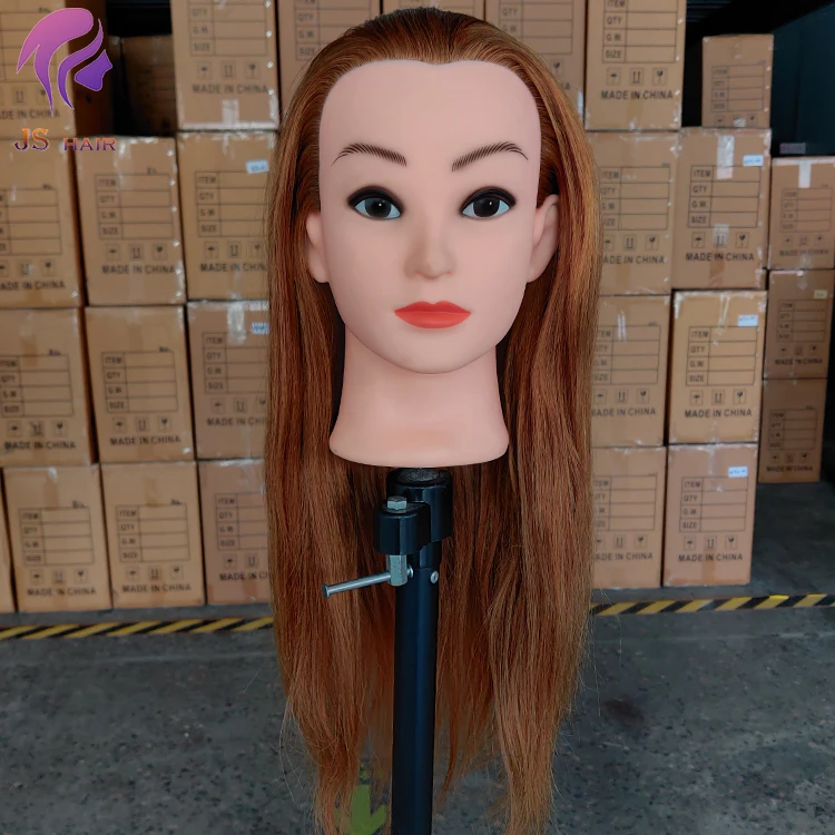 Манекен для обучения косметологии в салоне по низкой цене голова из натуральных человеческих волос женщин черно-коричневый манекен стильная кукла
