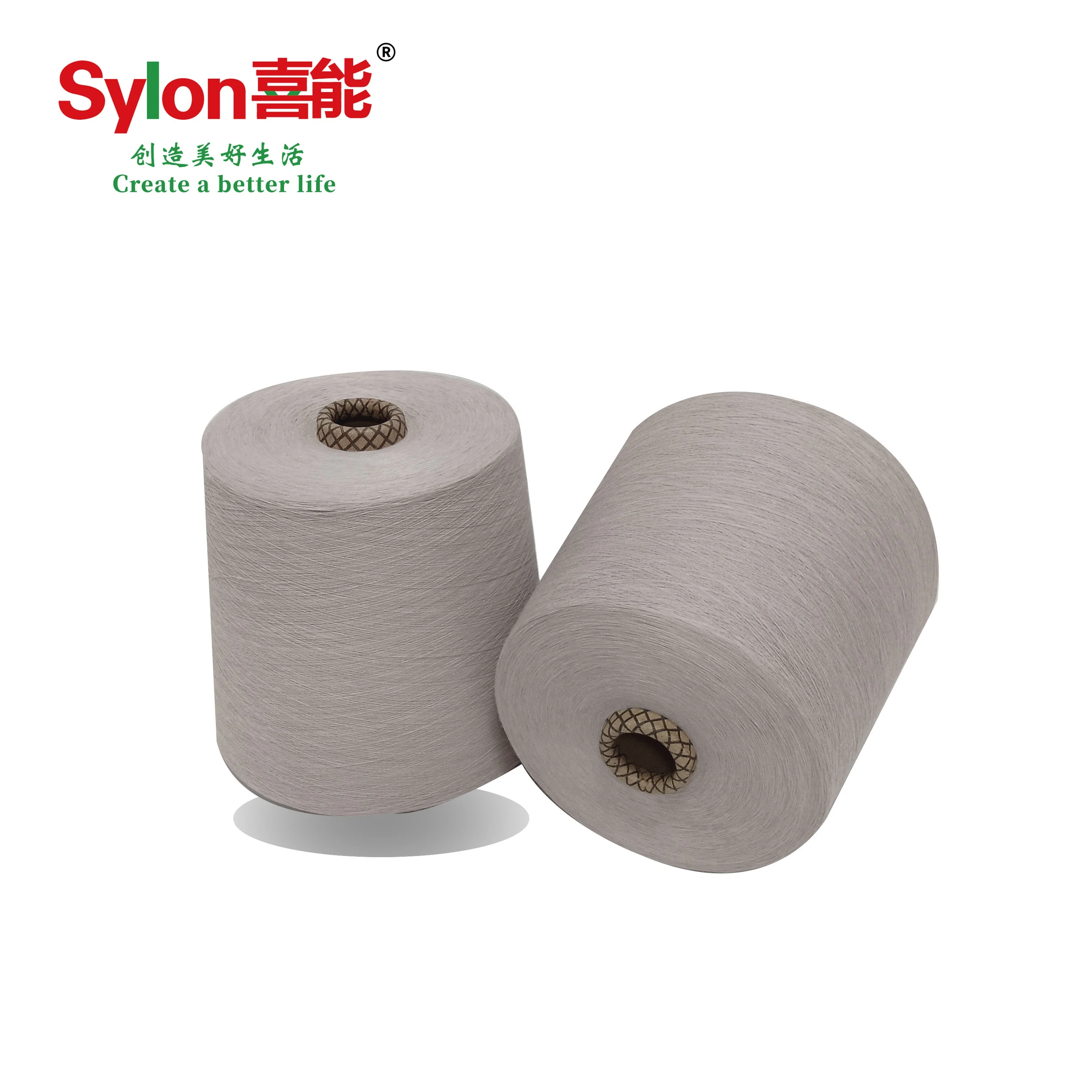 Adding magnetic nano powder anti-bacteria heating magnetic polyester viscose blend yarn for apparel
