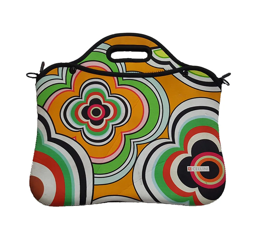 Multi-component  large capacity customized neoprene laptop bag with zipper