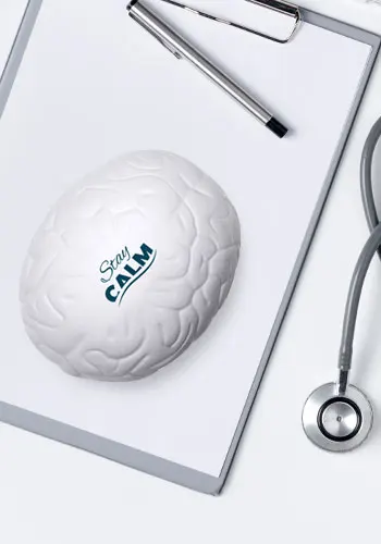 Factory Direct Sale Medical Antistress Slow Rising Pu Foam Brain Shape Stress Ball For Gifts And Premiums
