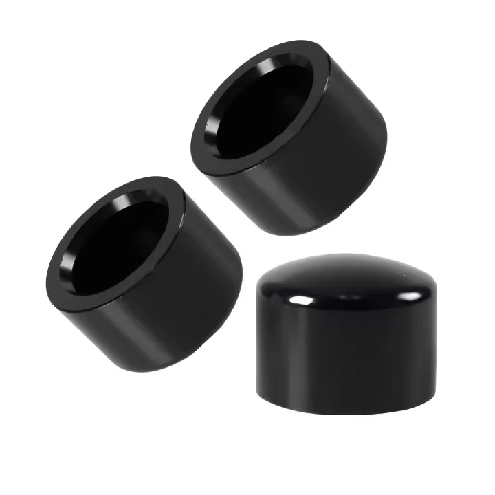 Dongguan OEM customized motorcycle front axle cover Black hard anodizing Motorbike axle decorative cover based on drawing design