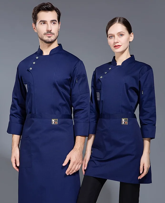 high grade unisex & waterproof  three quarter chef workwear or union for spring and autumn