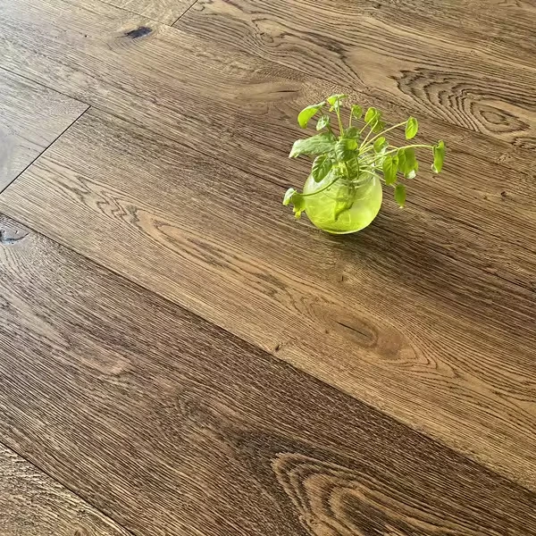 Wax oild hard brushed Engineered oak flooring factory price