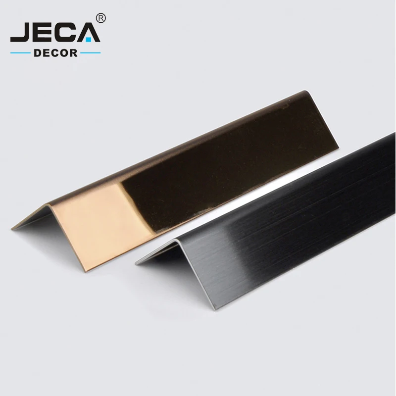 Foshan Factory JECA Corner Protection Profiles Stainless Steel Tile Trim For Wall  Corner Covers 304 Decorative Profiles