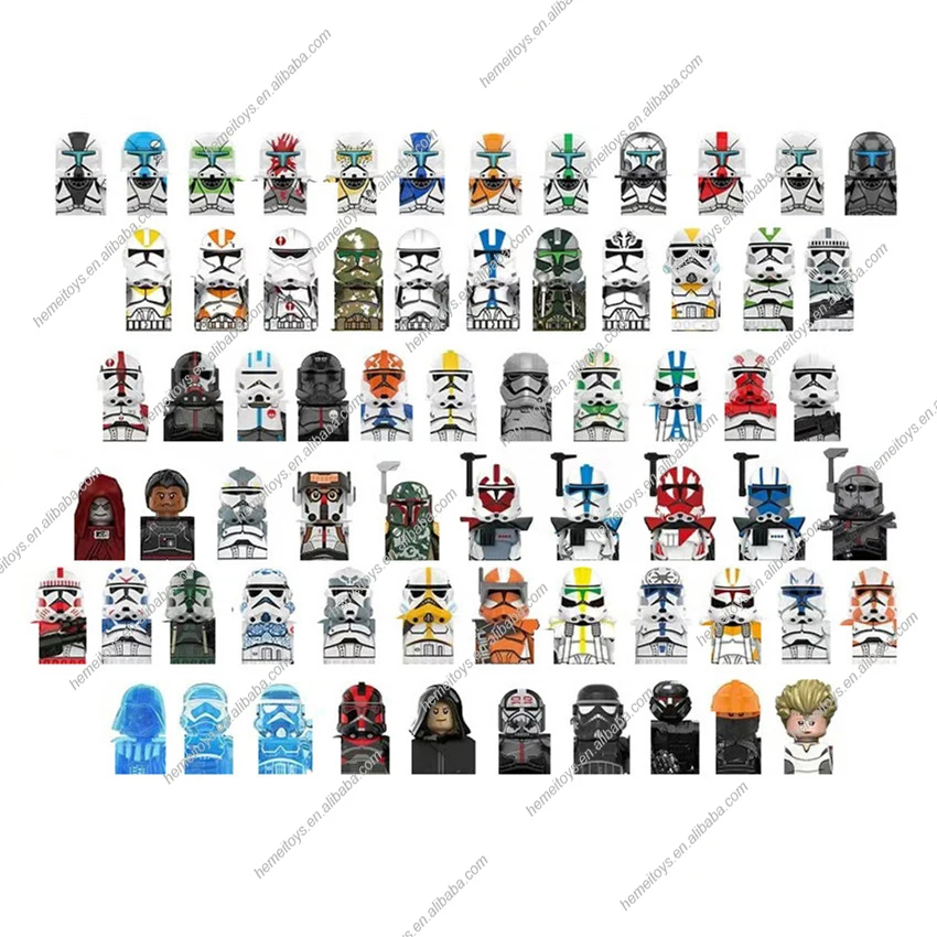 Koruit XINH Factory Space Wars clone trooper ARC Commander Rex Cody Hunter Jesse Mini Building Block Figures Action Toys For Kid