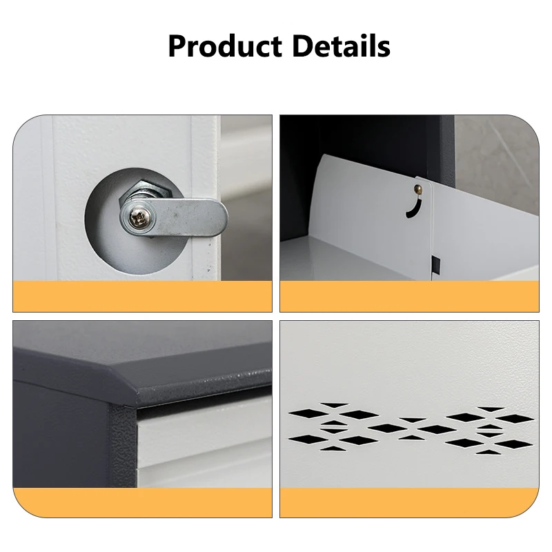 outdoor mailbox Custom Parcel Drop Box Express Package Delivery Box Container Outdoor metal Through Door Drop Box