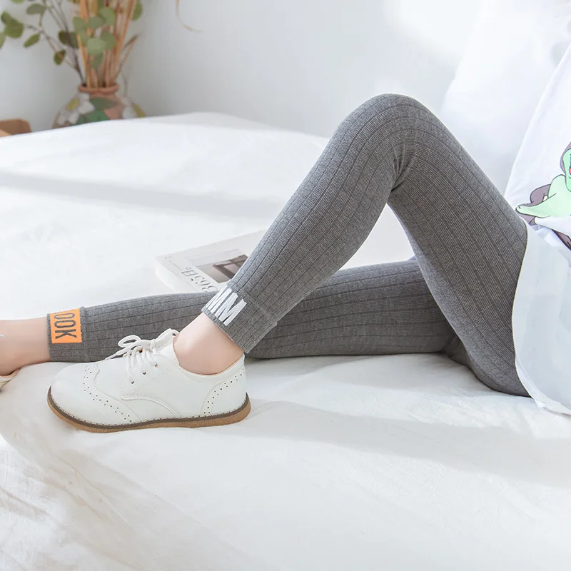 Autumn colorful ribbed baby tights cotton winter hosiery girls tights legging stockings pantyhose for kids