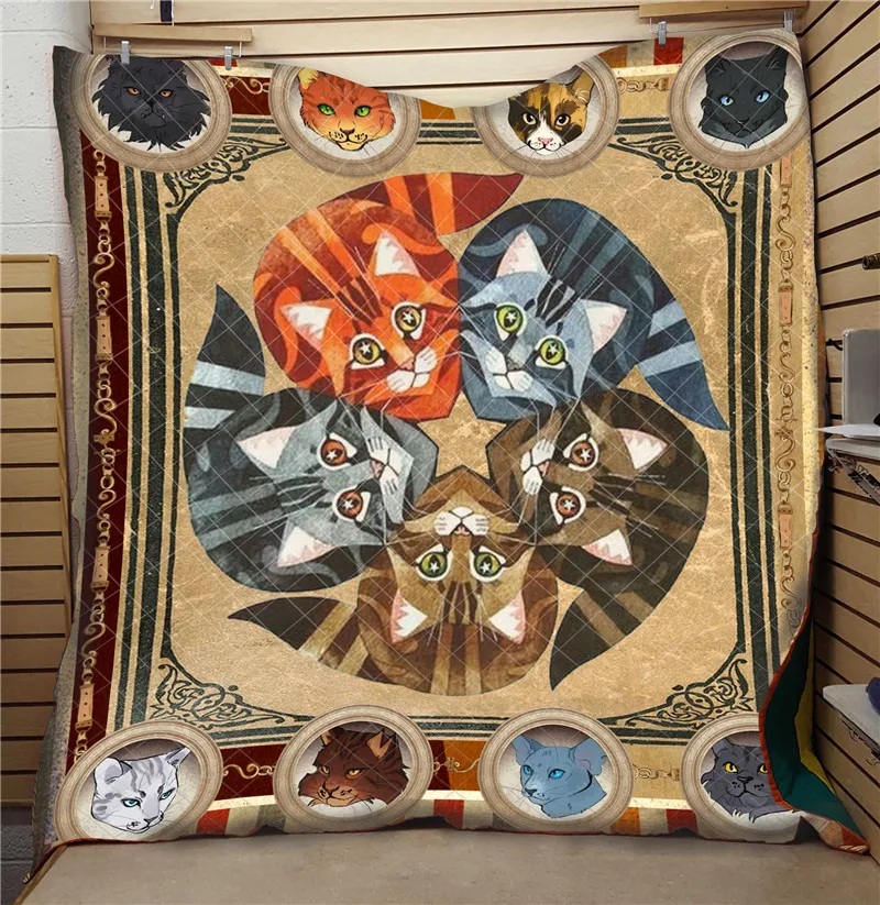 3D Christmas Quilt Bed Comforter 200x230cm Bedding Set Home Child Gift Thin Quilts