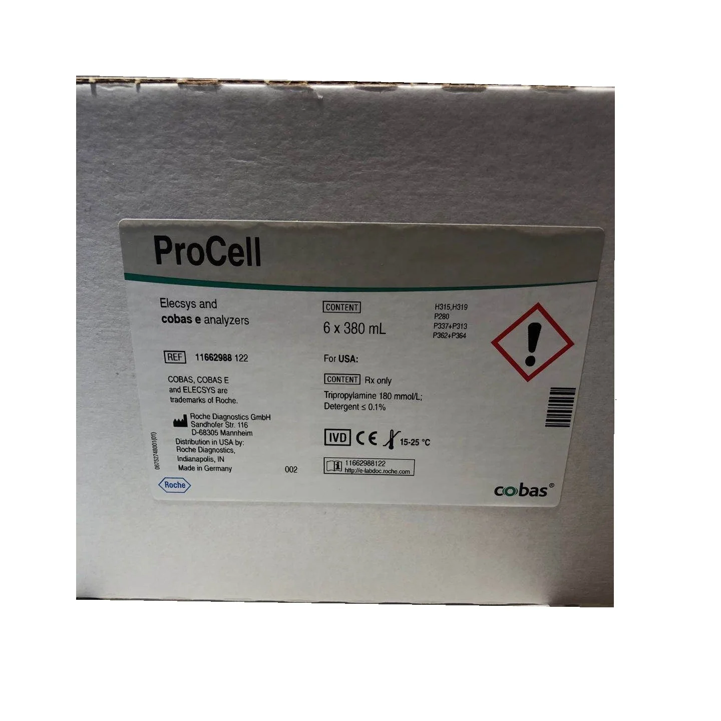 Original Roche 11662988122 ProCell Elecsys For Cobas e 411