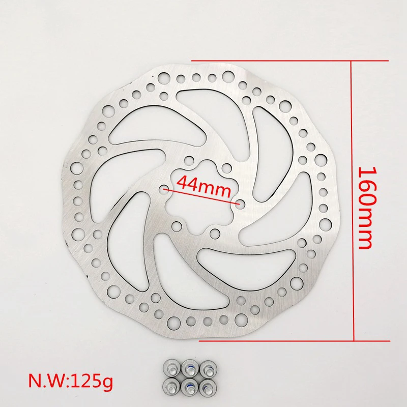 MTB Disc Brake Bike Alloy Mechanical Disc Brake rotor 160MM Calipers Clip Rotor Set Front Rear Mountain Bicycle Parts