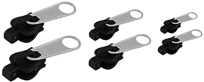  6pc молнией Ремкомплект Универсальный мгновенный Fix Zip Замена застежка-молния слайдера зубы аварийно-спасательных слайдер застежки-молнии для Портной Швейные оптом