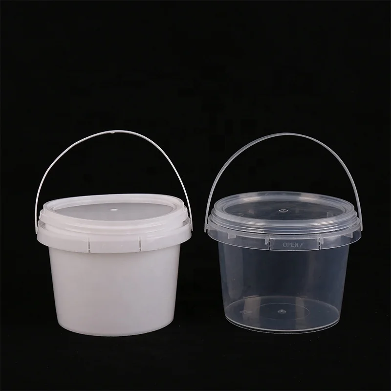 500ml fruit bucket pp take away boba bubble tea plastic cup with handle