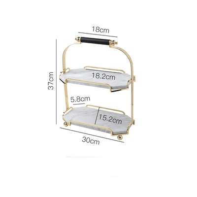 hotel decoration marble jewelry organizer tray  marble 2 layer jewelry tray