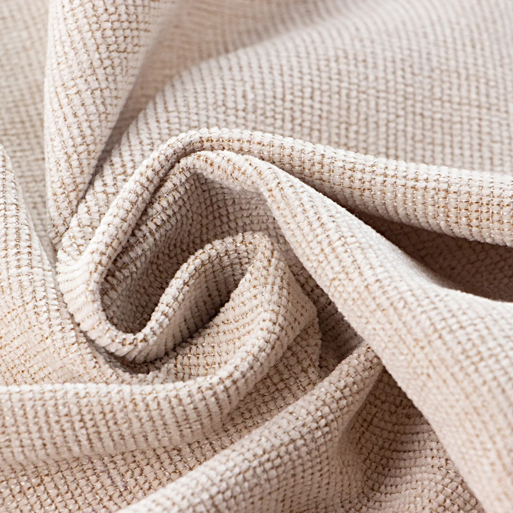 Wholesale good quality LOW MOQ 100% polyester Plain chenille fabric of solid colors chenille upholstery fabric for home textile