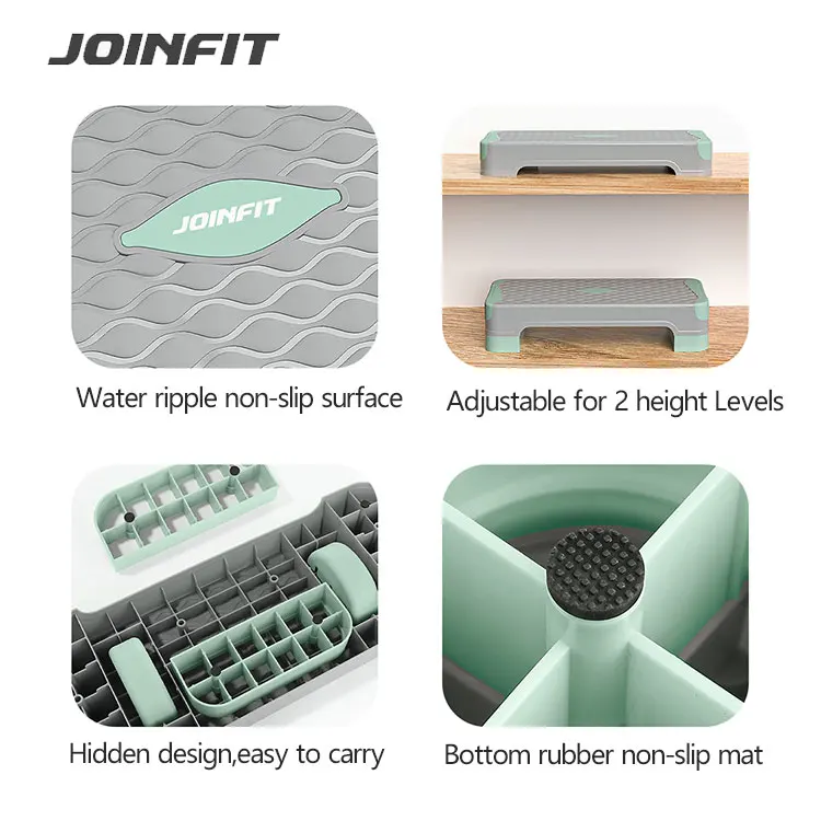 fitness equipment home step aerobics 2 Levels Adjustable Non-Slip step aerobic platform