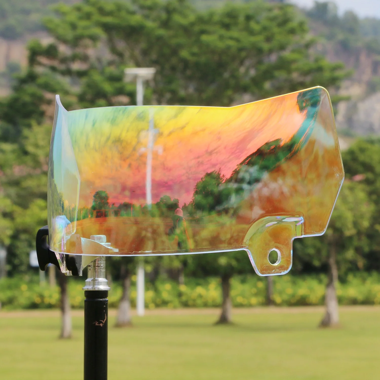 REVO Green Color Patented Football Visors Designed for Speed Flex Helmets Football Helmet Protective Shields