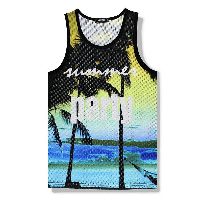  Top Sale Creative Design Factory Price Fashion Mesh Tank Summer