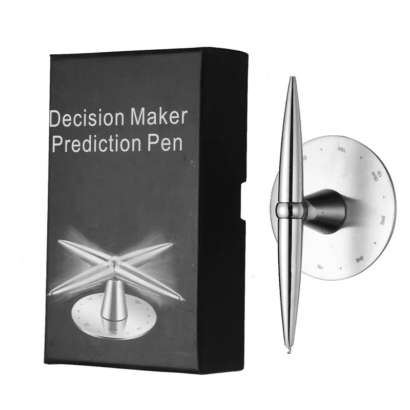 Innovative Swing Fidget Magnetic Compass Decision Making Hand Spinner Pen Rotating Message Pens