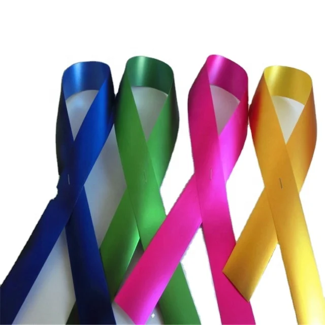 manufacturing matte metallic plastic ribbon