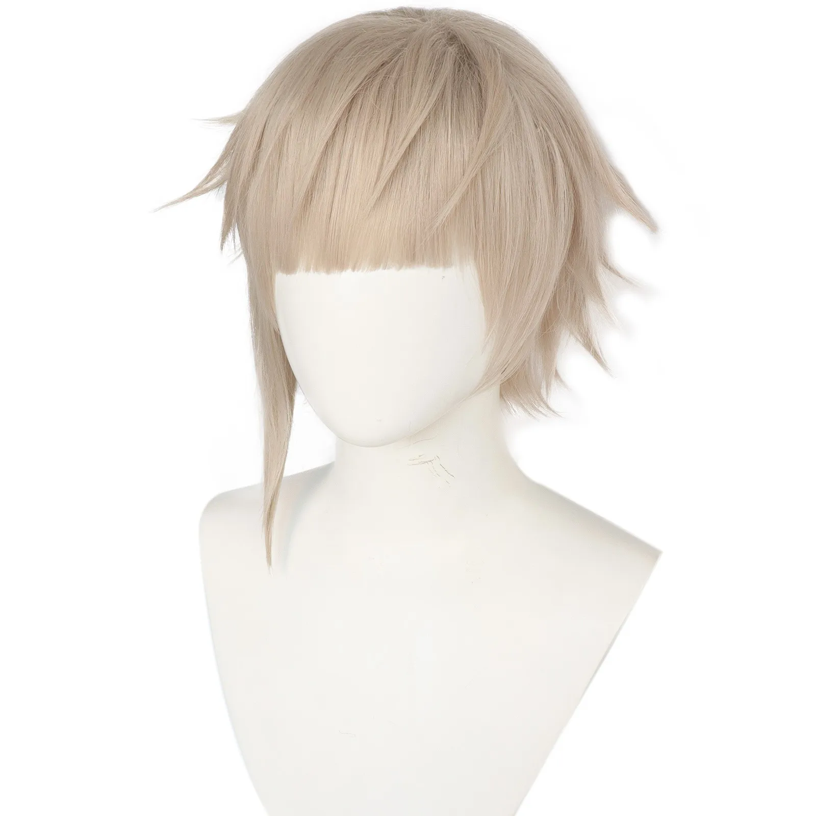 Anogol Bungou Stray Dogs Atsushi Nakajima Linen Grey Cosplay Wig 30cm hot selling wig short hair
