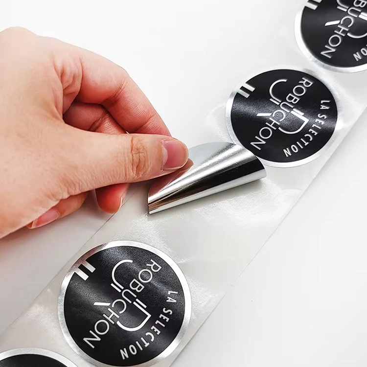 Custom Hat Stickers Waterproof Sliver Gold Vinyl Logo Printed Label Snapback Cap Crash Helmet Hard Hat Sticker