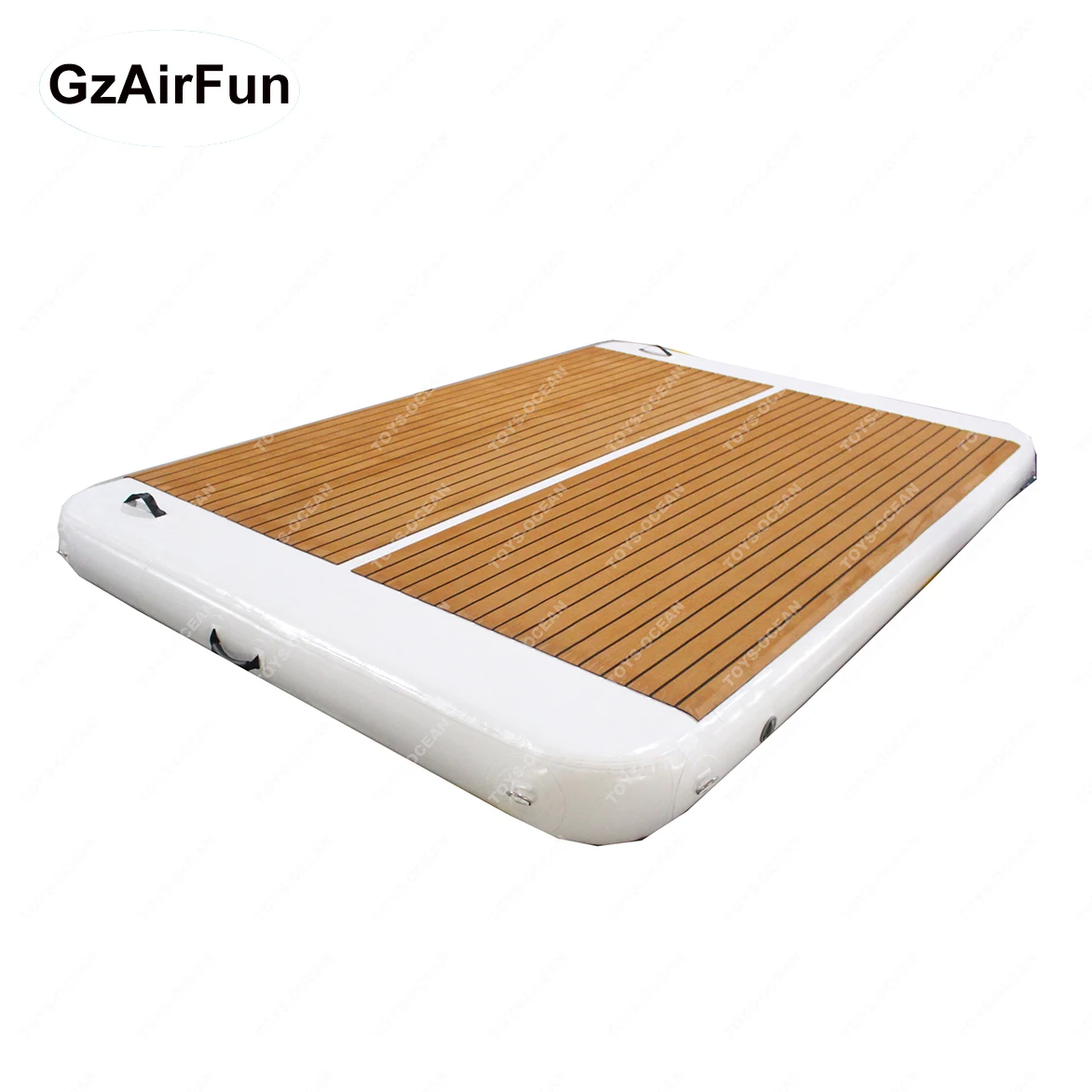 Factory Custom Wholesale Drop Stitch PVC Teak Foam Inflatable Swim Platform Floating Dock
