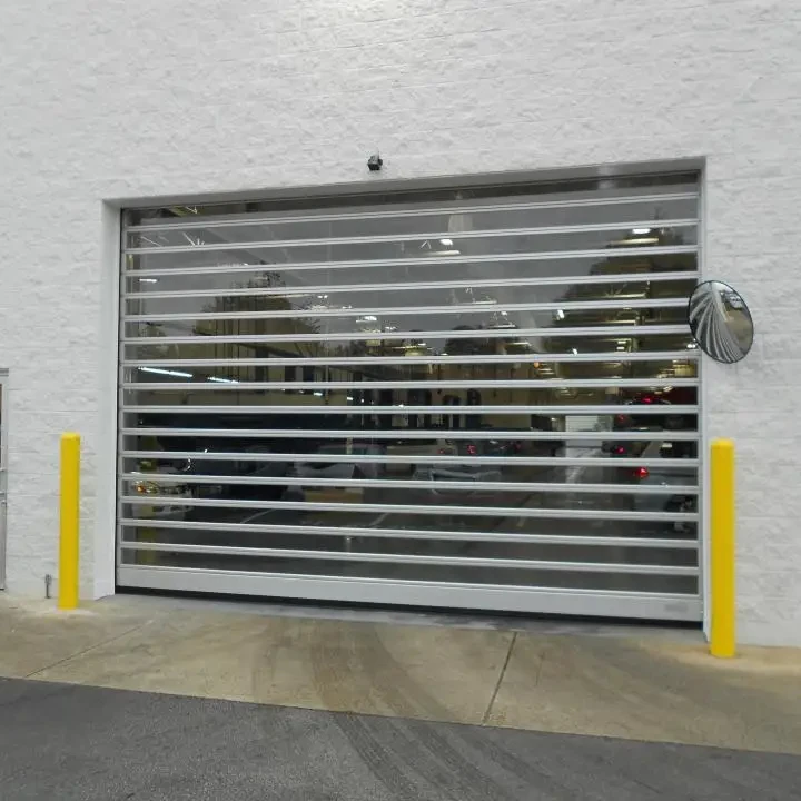 Jianda Hot Sale Commercial Industrial PVC Warehouse Dock Door Aluminum Roll Up Rapid High Speed Spiral Shutter Door