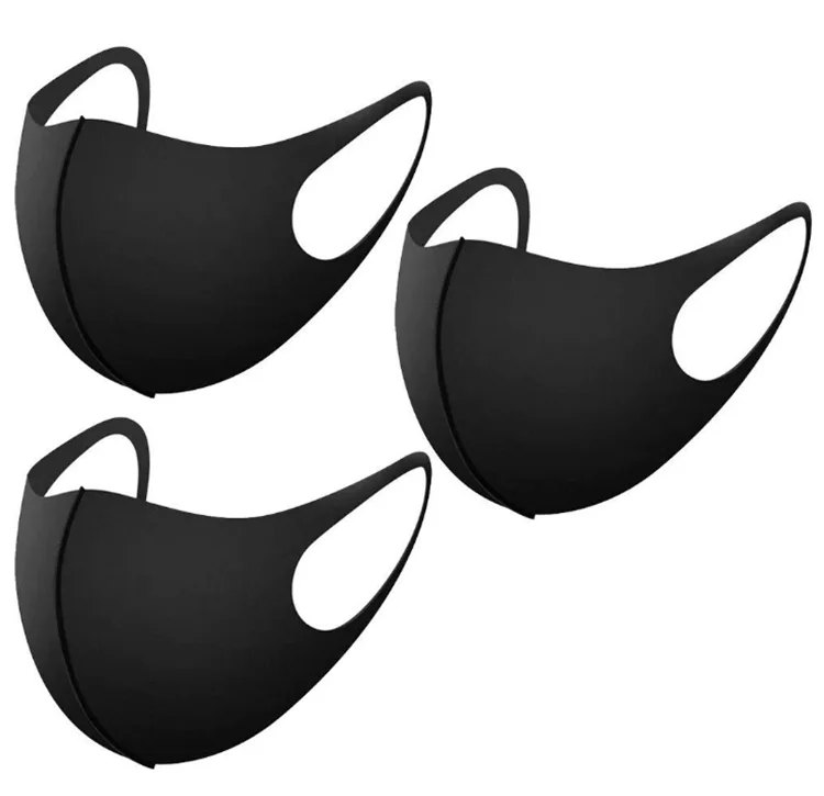 Многоразовая моющаяся маска для лица из полиэстера с индивидуальным логотипом, популярная модная маска для лица