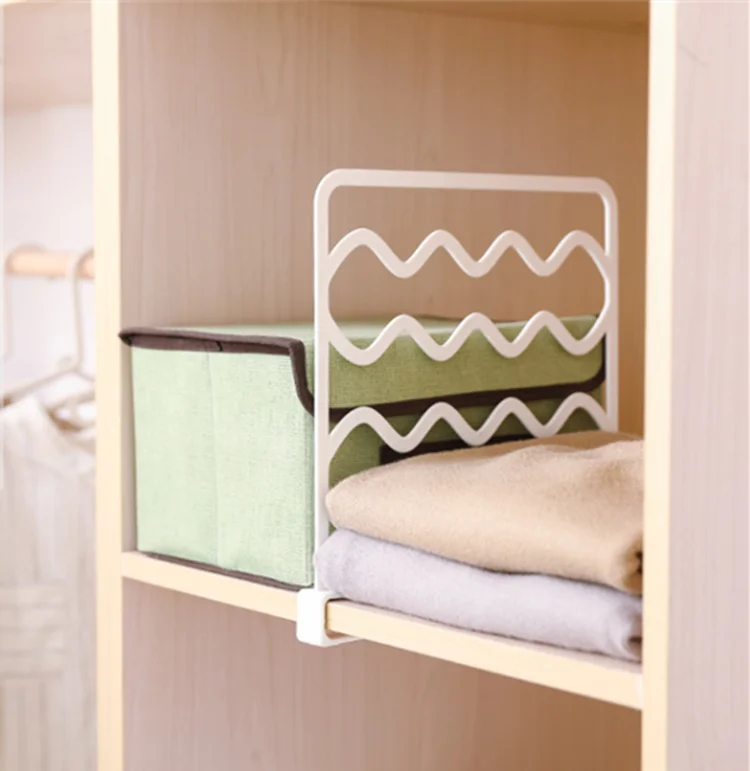 
Plastic Shelf Dividers Closets Shelf and Closet Separator for Wood Closet Set of 3 