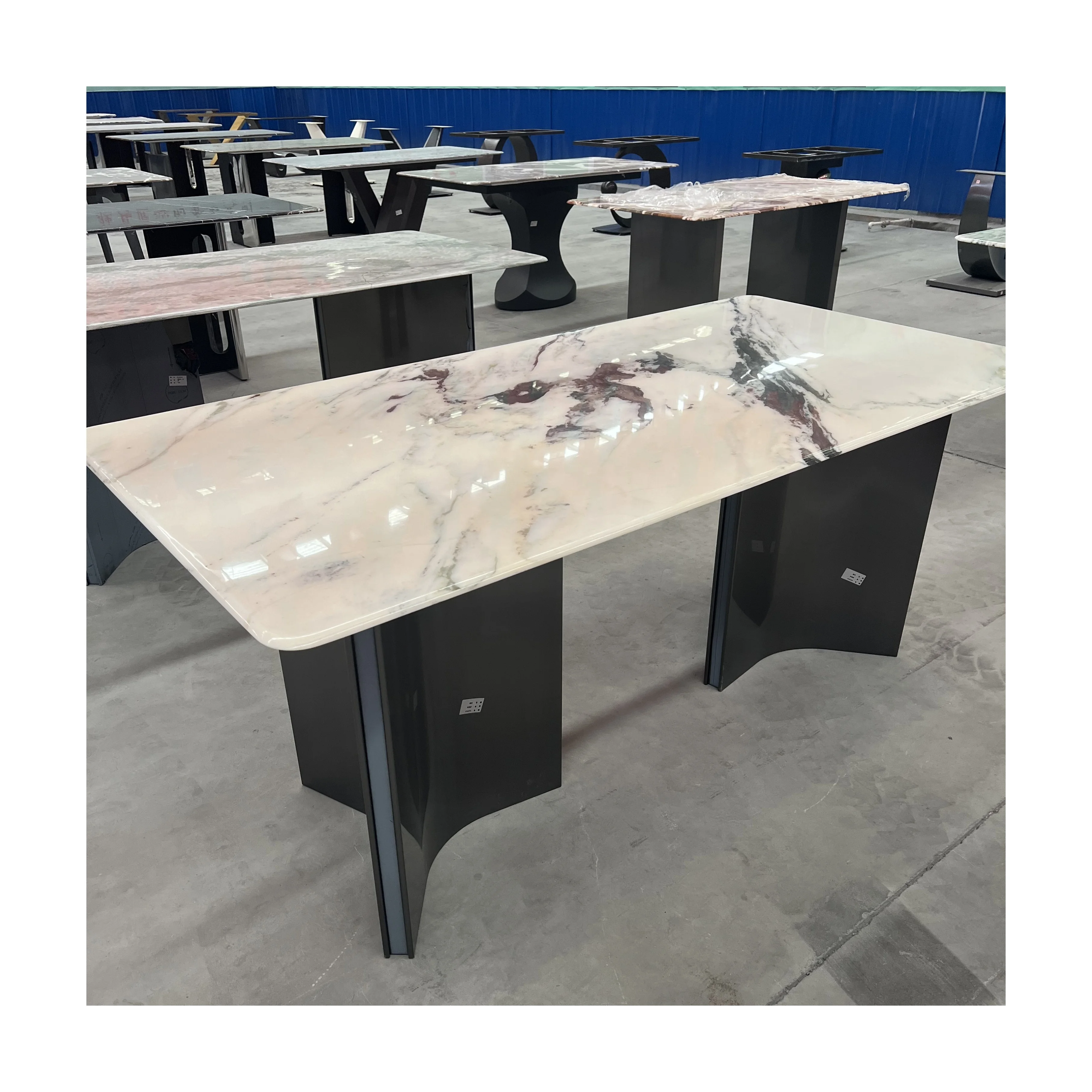 Modern Furniture Kitchen Dinning Table Marble Dining Room Sets Dining Tables Marble Stone