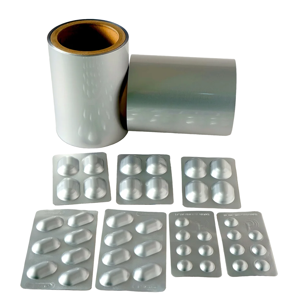 Alu foil  Customized pharmaceutical grade Cold formed aluminum blister foil for pills packaging
