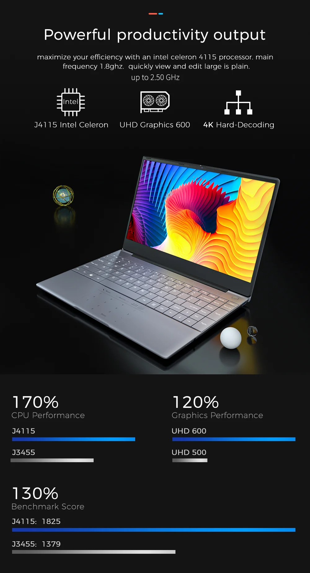 14 inch Intel J4115 Laptop Win 10 Quad Core DDR4 8GB Student Laptop Computer Slim Portable Laptop For Business Office Used PC