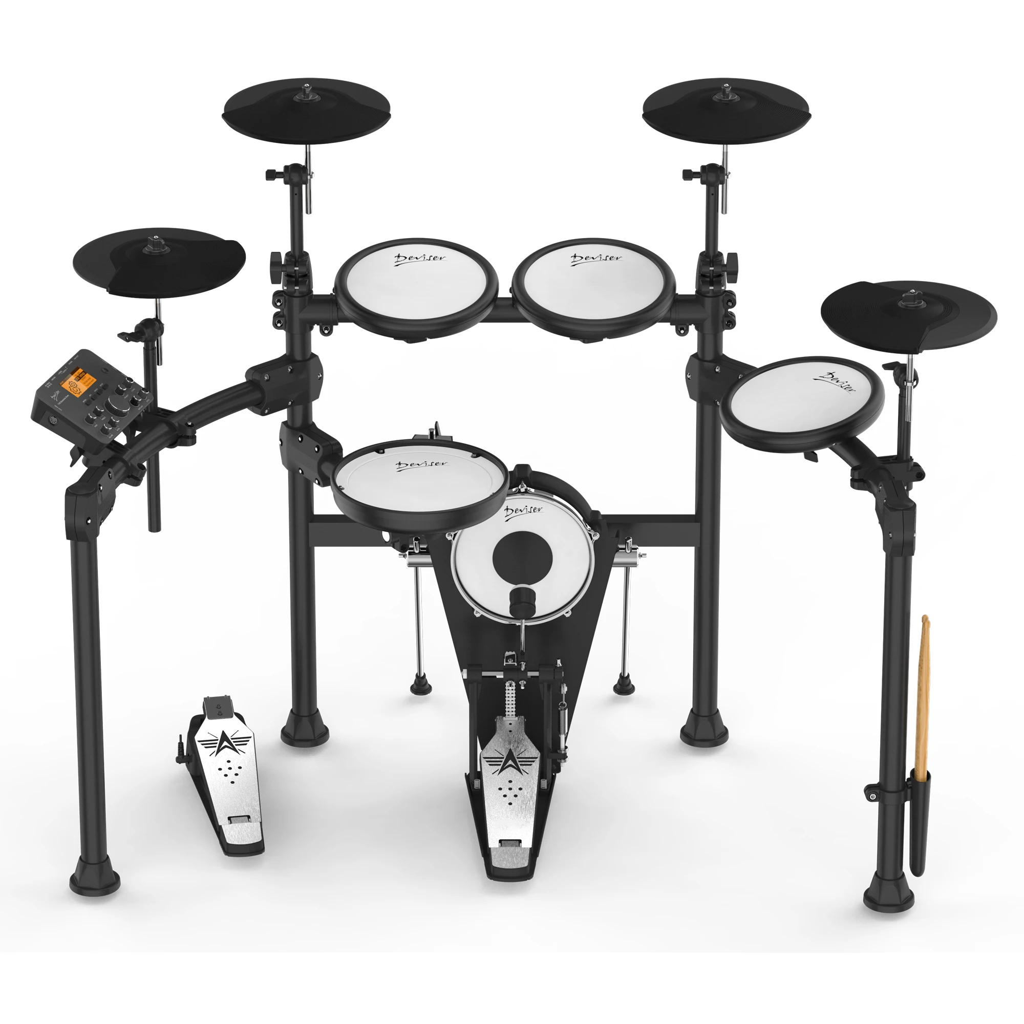 Professional electric drum set five drums four cymbals musical drums instruments