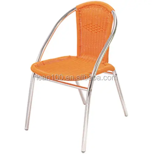 Aluminum Rattan Chair Outdoor Courtyard Hotel Garden Leisure Garden Furniture Rattan Wicker Patio Chair