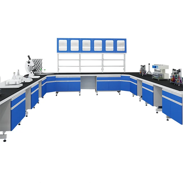 Manufacturer Modular laboratory bench furniture mobile medical chemical island lab work bench