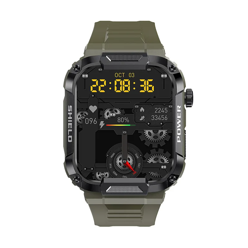 2023  Xiaomi  Rugged  Smart Watch Men For  Android Ios Ftiness Watches Ip68 Waterproof 1.85'  Call Smartwatch