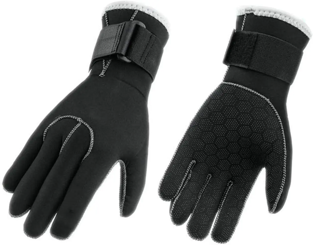 Atenovo Factory Custom 3mm 5mm SCR Neoprene Fishing Hunting Surfing Diving Gloves with Five fingers and non-slip palms