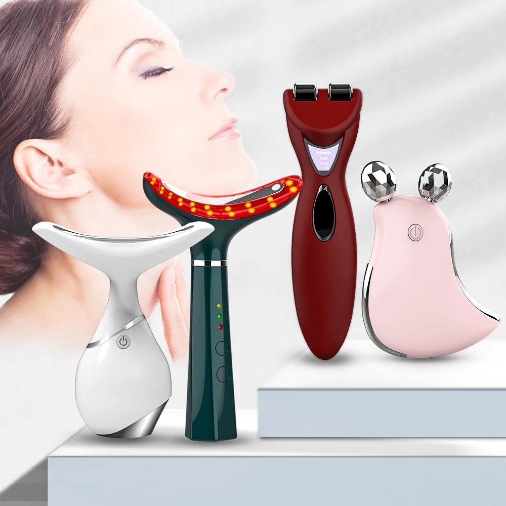 Beperfect Personal Care Beauty Machine Electric Neck Massager Electric Wrinkle Remover Neck Lift Device Beauty Red Light Therapy