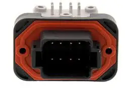 8 Way Black DEUTSCH DT13 Series Right Angle DT PCB Header Connector DT13-08PB